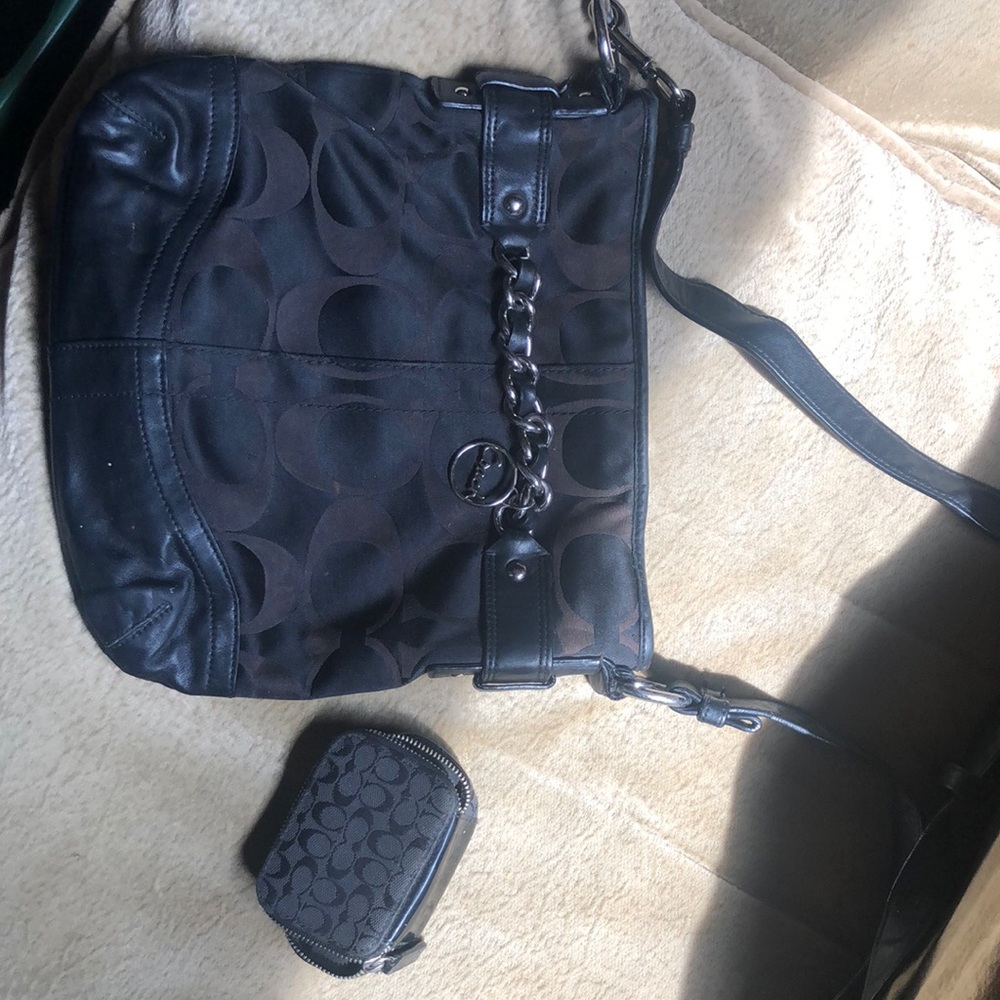 Coach crossbody and small cosmetic box